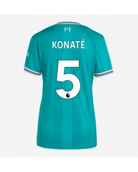 Billige Fotballdrakt Liverpool Ibrahima Konate #5 Replika Tredjedrakt Dame 2025-26 Kortermet Billige Fotballdrakt Liverpool Ibrahima Konate #5 Replika Tredjedrakt Dame 2025-26 Kortermet